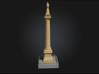 Column Replica Model  Pillar of Classical Architecture 3D model