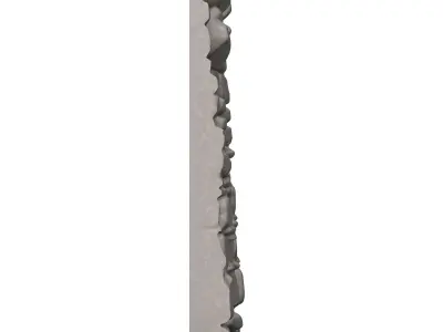 Dirt Covered Stone Wall Asset 3D print model