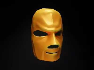 WWE Kane Face Mask - Gamer Cosplay Helmet  3D print model