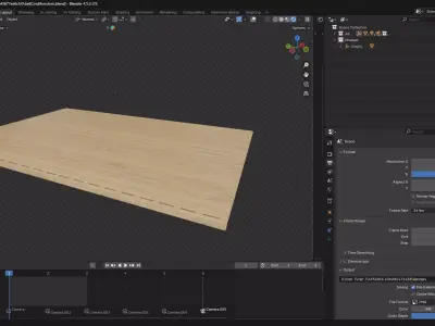 Wooden Ceiling 3D model