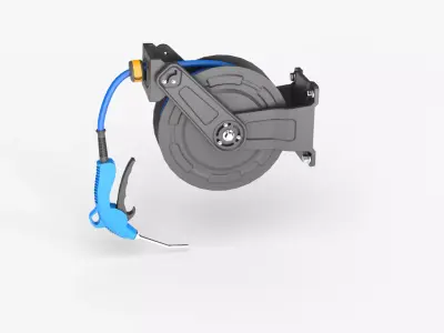 Air hose reel 3D model