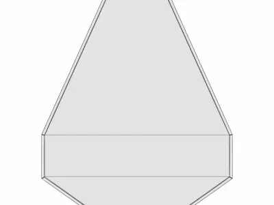 KFG088 Mirror in a metal frame color gold 3D model