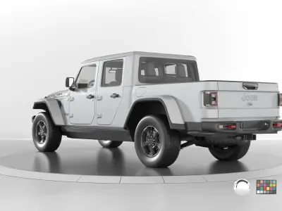 Jeep Gladiator Rubicon-Rigged and Textured-Unreal-vray-redshift Low-poly 3D model