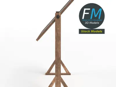 Reversible freestanding chalkboard 3D model