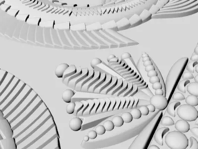 Decor for furniture 3D model 28