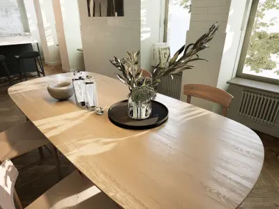 Modern residential interior 02 UE5 Low-poly 3D model
