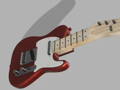 Ultra Realistic guitar  3D print model