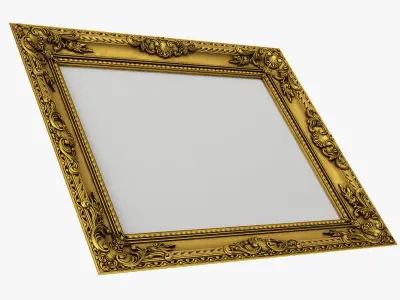 Frame picture gold v4 3D model