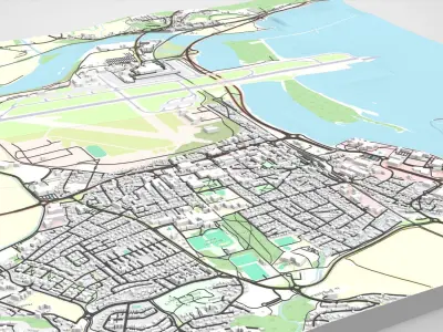 Cityscape Stjordal Norway 3D model