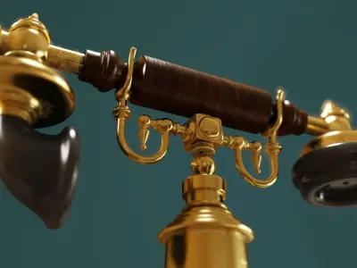 Eiffel Vintage Phone  3D model