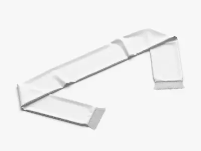 Soccer Scarf Low-poly 3D model