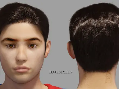 Fabian European Football Player Low-poly 3D model