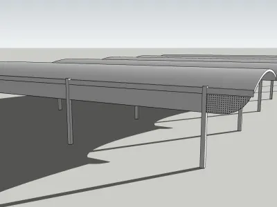 Car-Parking Shade 3D model