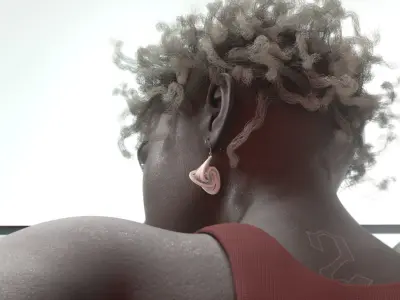 Parametric Earring 3D printable 3D print model