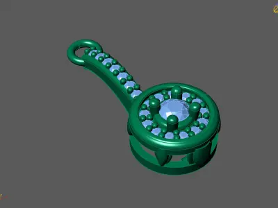 Women Pendants 3DM STL Pendant Renders Details 3D print model 3D print model