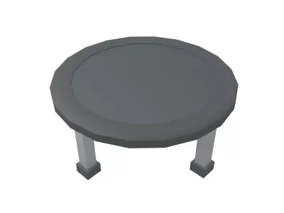Trampoline v1 001 Low-poly 3D model