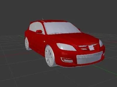 family car Free low-poly 3D model