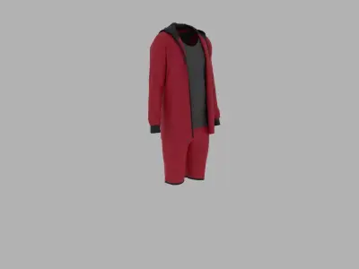 Sport Suit Low-poly 3D model