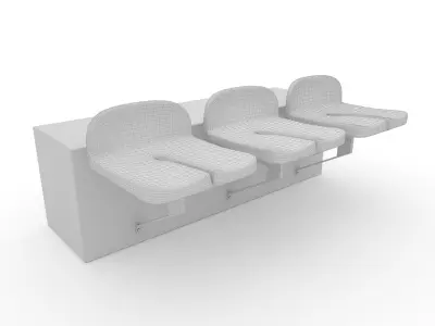 Stadium Seats 12 3D model