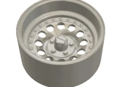 AR Outlaw II Wheels with Tires and Brakes for 3D Printing 3D print model