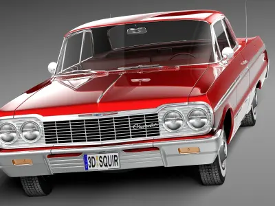Chevrolet Impala Coupe 1964 3D model