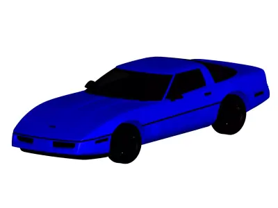Chevrolet Corvette coupe 1985 3D model