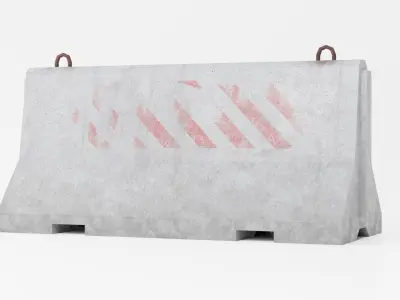 Lowpoly Road traffic cone and orange cone Low-poly 3D model