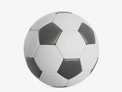 Soccer Ball 4K Resolution Low-poly 3D model