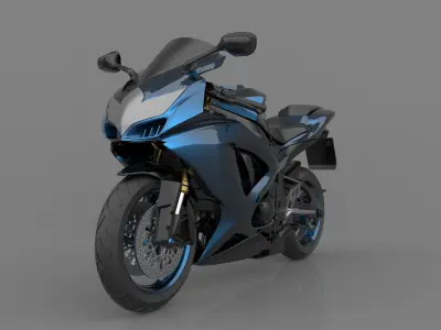 Suzuki GSX-R600 K9 Sport Bike Ready to Print STL File 3D print model