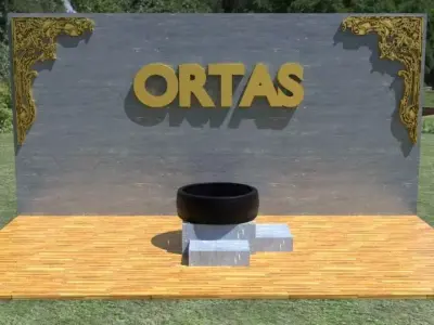 ORTAS TIRE NO 17 GAME READY Low-poly 3D model