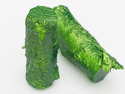 Apricot firewood log 3d scan  3D model