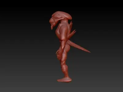 Alien creature Free 3D model