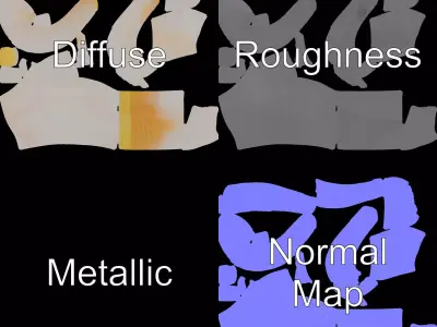 Elegant Spiral Seashell model pack Low-poly 3D model