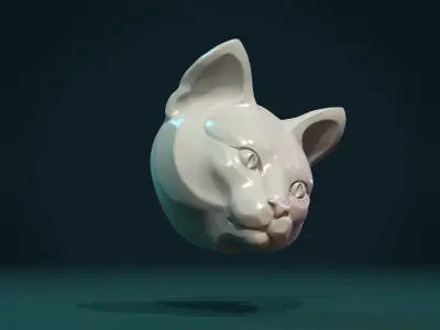 Cat Head 3D print model