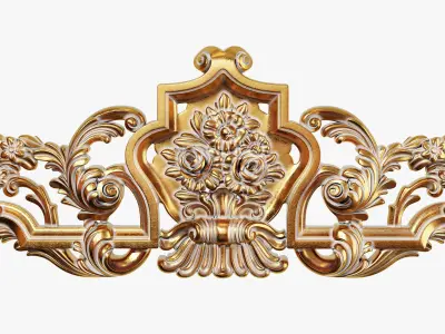 Classic carved 121 3D model