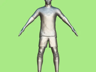 T-Pose Rigged Nico Williams Spain Euro 2024 3D model