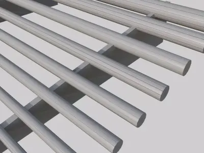 Rebar Set Low-poly 3D model