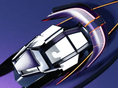 Electric Sports Car Concept 3D model