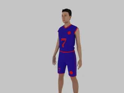 Basketball Player Low-poly 3D model buy