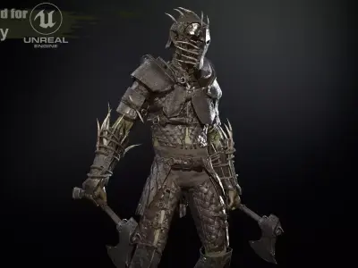 SkinnyOrc10 Low-poly 3D model