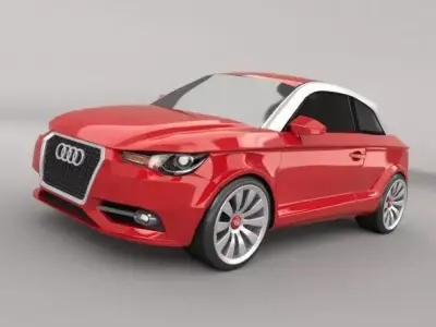 Audi A1 compact car restyled 3D model