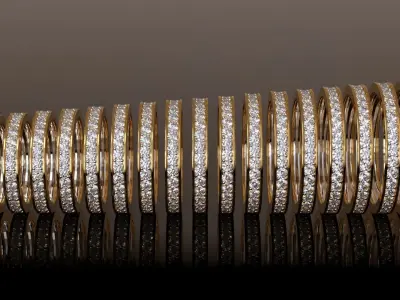 Infinity Ring Collection All sizes 3D print model