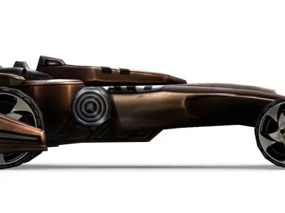 Cartoon Toy AR Racing Car 07 Low-poly 3D model