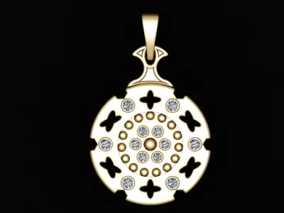 shield pendant luxury 3D print model