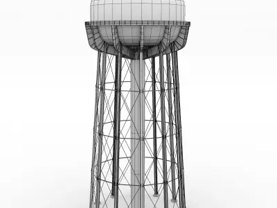 Water Tower of Thomaston 3D model