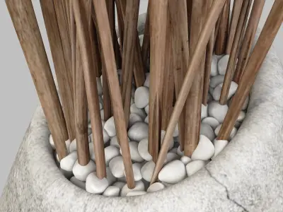 Branch slice vase n5 3D model