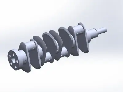 Crank-Saft crankshaft 3D print model