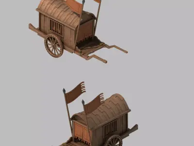 Game War - carriage 2701 3D model