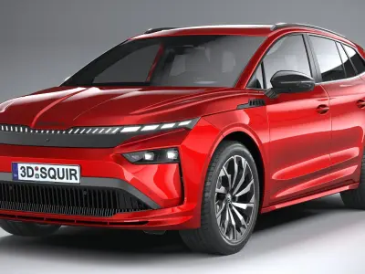 Skoda Enyaq with Interior 2025 3D model