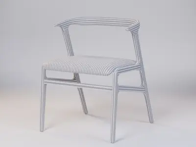 Mid Century Dining Chair 55x58x72 Low-poly 3D model